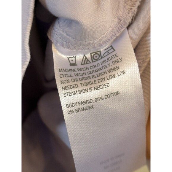 Wavvy Jacket Women Size M Purple Cotton Long Sleeve Pocket Collared Button Down - Picture 5 of 8